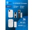 Цифровой звонок FL-LED FL- AG-9615K/DC 3x1.5V(AAA), 434MHz, 80-120m, 36 мелодий, 3 уровня громкости, LED индикатор, WT/BK614384 4