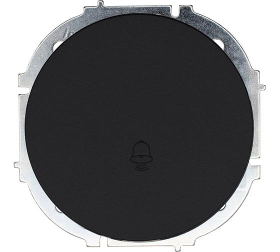 Кнопка звонка чёрный бархат Lezard OSEN 743-4288-103