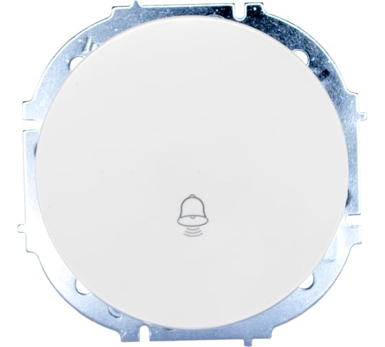 Кнопка звонка белый Lezard OSEN 743-0288-103 1