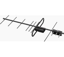 Антенна Locus Эфир-08AF TURBO для цифрового ТВ (DVB-T/DVB-T2) уличная, активная, с балансным усилителем, стальная. 109300058