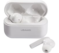 Беспроводные bluetooth-наушники с микрофоном USAMS LY06, BT5.0, активное шумоподавление, белые УТ000027076