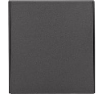 Выключатель KRANZ STRONG 1-клавишный возвратный 10А с/у графит KR-78-0712-6