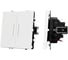 Механизм звонкового выключателя двухклавишный Arlight LED SWT-NOBE-MKR2-SFPL-L-WH белый, 1шт 061745(1) 1