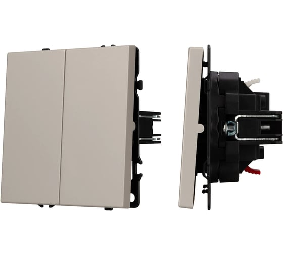 Механизм звонкового выключателя двухклавишный Arlight SWT-NOBE-MKR2-SFPL-CA 1шт 061785