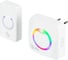 Звонок дверной ЭРА POLYCOLOR C101 беспроводной RGB подсветка от сети белый 36 мелодий Б0069997 1