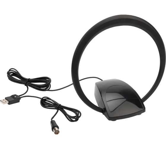 Комнатная «Активная» антенна REXANT с USB питанием DVB-T2, Ring-51 34-0723