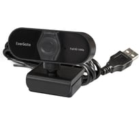 Веб-камера ExeGate Stream C925 FullHD T-Tripod матрица 1 3 2 Мп, 1920x1080, 1080P, 30fps, 4-линзовый объектив, фиксированный фокус, USB, микрофон с шумоподавл 287379