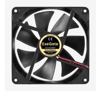 Вентилятор ExeGate 12В DC ExtraSilent ES14025B2P 140x140x25 мм, 2-Ball двойной шарикоподшипник, 2pin, 1000RPM, 19dBA 299894
