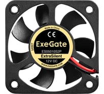 Вентилятор ExeGate 12В DC ExtraSilent ES05010S2P 50x50x10 мм, Sleeve bearing подшипник скольжения, 2pin, 4000RPM, 22dBA 299850