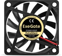 Вентилятор ExeGate 12В DC ExtraSilent ES06010S2P 60x60x10 мм, Sleeve bearing подшипник скольжения, 2pin, 2000RPM, 16dBA 299854