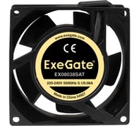 Вентилятор ExeGate 220В EX08038SAT 80x80x38 мм подшипник скольжения клеммы 2400RPM 36dBA 289002