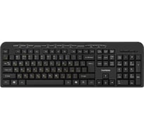 Клавиатура ExeGate Multimedia Professional Standard LY-500M USB, полноразмерная, влагозащищенная, 115кл., Enter большой, мультимедиа, длина кабеля 1,5м, черная, 286177