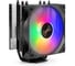 Кулер ExeGate Dark Magic EXX400V3-PWM.RGB Al+Cu, черное покрытие, 4 тепл.трубки, LGA1150/1151/1155/1156/1200/1700/1851/AM2/AM2+/AM3/AM3+/AM4/AM5/FM1/FM2/754/ 301155 1