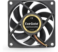 Вентилятор ExeGate EX07015H3PM 70x70x15 мм гидродинамический 3pin+Molex 3000RPM 26dBA 283372