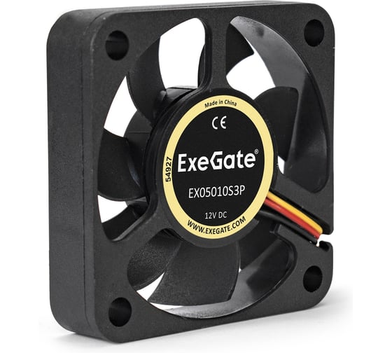 Вентилятор ExeGate EX05010S3P 50x50x10 мм подшипник скольжения 3pin 4500RPM 24dBA 180972