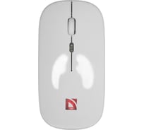 Беспроводная оптическая мышь DEFENDER Touch MM-997, белая, 2.4G+BT, RGB, 500mAh, бесшумная 52998