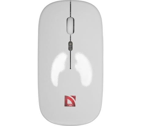 Беспроводная оптическая мышь DEFENDER Touch MM-997, белая, 2.4G+BT, RGB, 500mAh, бесшумная 52998