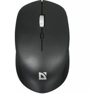 Беспроводная оптическая мышь DEFENDER Velvet MB-406, черная, 2.4G+BT, 1600dpi, 4 кнопки, аккумулятор 52406