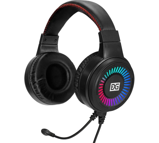 Полноразмерные игровые наушники с микрофоном гарнитура ExeGate Gaming HS-520G USB, 2x3.5мм, динамик 40мм, 20-20000Гц, длина кабеля 2.5м, регулировка громкости, R 295316