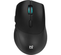 Беспроводная оптическая мышь Defender Effect X MS-095 черный,6D,800-1600dpi, бесшумн 52095