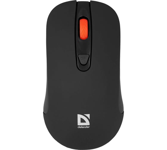 Беспроводная оптическая мышь Defender Nexus MS-195 черный,4 кнопки,800-1600 dpi 52195