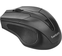 Беспроводная мышь ExeGate Professional Standard SR-9034 радиоканал 2,4 ГГц, USB, оптическая, 800 1200 1600dpi, 4D, 4 кнопки и колесо прокрутки, черная, Color Box 280436