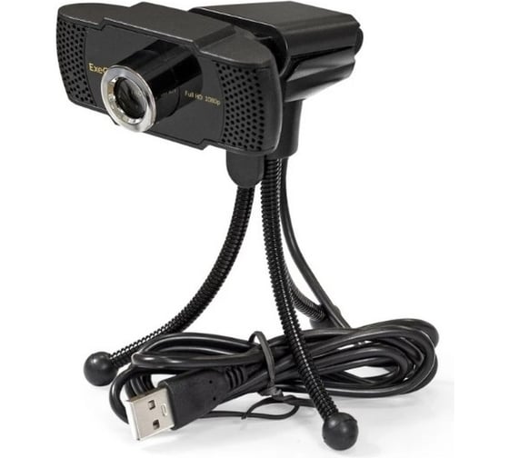 Веб-камера ExeGate BusinessPro C922 2K Tripod матрица 1 3 4Мп, 2560x1440, 30fps, 4-линзовый объектив, USB, ручной фокус, микрофон с шумоподавлением, универсал 294581