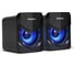 Акустическая система ExeGate Color Box 2.0 Accord 200 питание USB, 2x3Вт 6Вт RMS, 60-20000Гц,цвет черный, синяя подсветка 289685 1