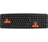 Клавиатура ExeGate Professional Standard LY-403 USB, полноразмерная, влагозащищенная, 104кл., Enter большой, 8 оранжевых клавиш, длина кабеля 1,35м, черная, Colo 264080 2