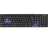 Клавиатура ExeGate Professional Standard LY-402N USB, полноразмерная, влагозащищенная, 102кл., Enter большой, 8 голубых клавиш, длина кабеля 1,35м, черная, Color 283618 1