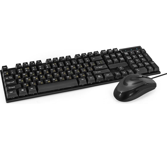 Комплект ExeGate Professional Standard Combo MK110-OEM клавиатура влагозащищенная 104кл + мышь оптическая 1000dpi, 3 кнопки и колесо прокрутки, USB, длина кабел 295303