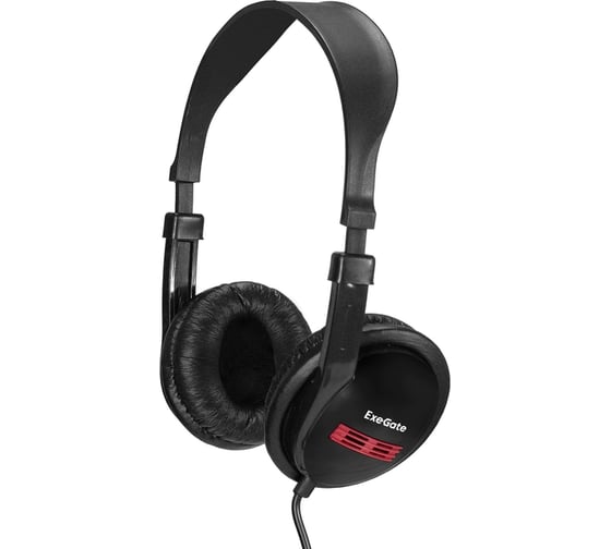 Полноразмерные наушники с микрофоном ExeGate гарнитура Office HS-120S 2x3.5мм, динамик 40мм, 20-20000Гц, длина кабеля 2м, регулировка громкости 295314