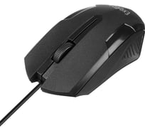 Мышь ExeGate SH-9025L USB, оптическая, 1000dpi, 3D, 3 кнопки и колесо прокрутки, длина кабеля 2м, черная RTL 279942