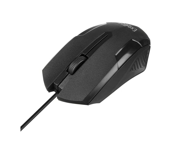 Мышь ExeGate SH-9025L USB, оптическая, 1000dpi, 3D, 3 кнопки и колесо прокрутки, длина кабеля 2м, черная RTL 279942