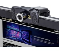 Веб-камера ExeGate BusinessPro C922 2K матрица 1 3 4Мп, 2560x1440, 30fps, 4-линзовый объектив стекло, ручной фокус, USB, микрофон с шумоподавлением, универсал 294578