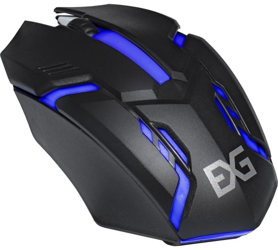 Мышь ExeGate Standard Laser GML-17 USB, 1200dpi, 3D, 3 кнопки и колесо прокрутки, длина кабеля 1,5м, черная, подсветка, Color Box 289491