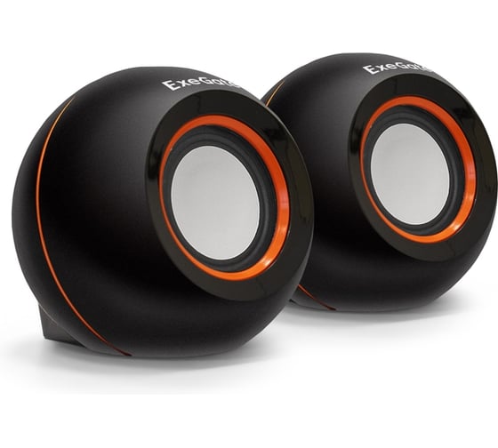 Акустическая система ExeGate 2.0 Disco 180 питание USB, 2x3Вт 6Вт RMS, 100-20000Гц, черный, Color Box 287053