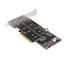 Переходник ExeGate EXE-597E2 2 x M.2 M key - PCI-E x8 v3.0, для установки двух SSD M.2 2230/2242/2260/2280/22110 M key NGFF в слот PCI-E 298298 2