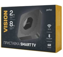 Приставка Perfeo SMART TV BOX VISION 2/8,Allwinner H618,Android 12, 2Gb/8Gb,Пульт Bluetooth PF_A4559