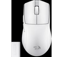 Беспроводная игровая мышь Redragon K1ng 4K Pro белая, BT+2.4G, 26000dpi, легкая, 4K 72212
