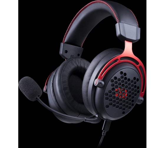 Игровая гарнитура Redragon Diomedes USB, звук 7.1, легкий, черные 71126