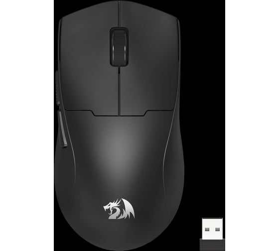 Беспроводная игровая мышь Redragon K1ng Max черная, легкая, проводная/2.4G/BT, 1К 73338