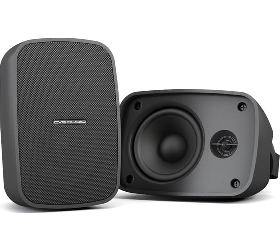 Влагозащищенная 4/0,5 двухполосная акустическая система CVGaudio IP65, 2/4/8/15W-100V, 20W-8ohm, черная, OSR408TBL НФ-0000947