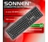 Клавиатура беспроводная бесшумная SONNEN USB, 104 клавиши, 1065, черная,513951 2