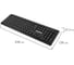Клавиатура беспроводная бесшумная SONNEN USB, 104 клавиши, 1065, черная,513951 6