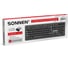 Клавиатура беспроводная бесшумная SONNEN USB, 104 клавиши, 1065, черная,513951 10