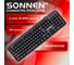 Клавиатура проводная SONNEN USB, 104 клавиши, KB-8136, черная 513946 2