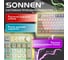 Клавиатура проводная SONNEN USB, 102+98 клавиш, LED-подсветка, K620, слоновая кость/серая 513950 2