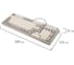 Клавиатура проводная SONNEN USB, 102+98 клавиш, LED-подсветка, K620, слоновая кость/серая 513950 16