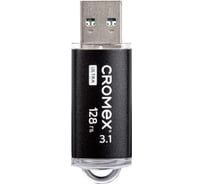 Флеш-диск Cromex Ultra USB 3.1 128 ГБ, металлический корпус, черный 514165